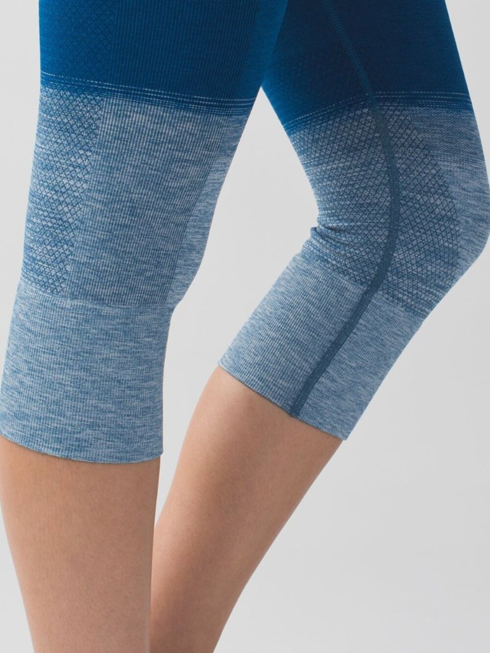 Lululemon Seamlessly Street Crop in Heathered Poseidon - Picture 3 of 7